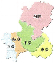 岐阜県市郡別地図